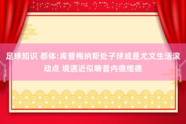 足球知识 都体:库普梅纳斯处子球或是尤文生活滚动点 境遇近似畴昔内德维德