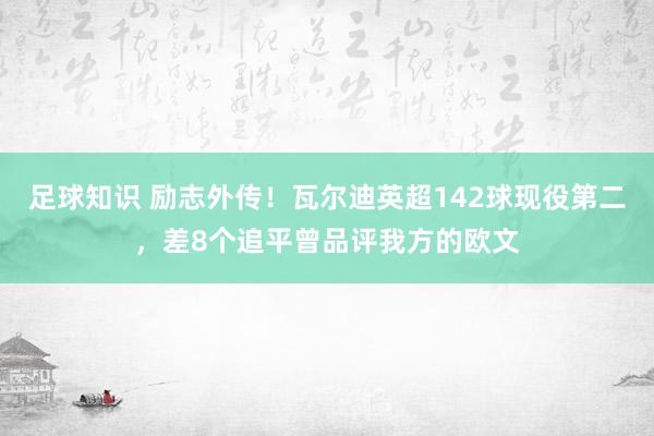 足球知识 励志外传！瓦尔迪英超142球现役第二，差8个追平曾品评我方的欧文